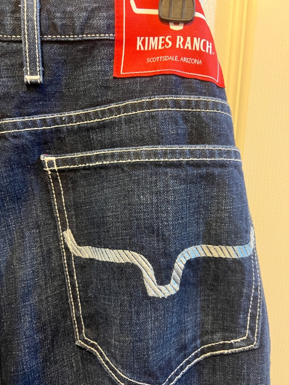 Kimes Ranch Thomas Men's Dark Blue Jeans - Picture 5 of 5
